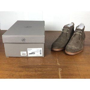 H By Hudson Matteo Suede Leather Grey Chukka Lace Up Ankle Boots Gray Size 7 US